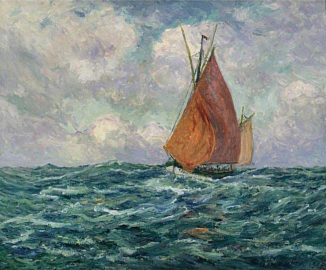 Maxime Maufra Thonier en mer